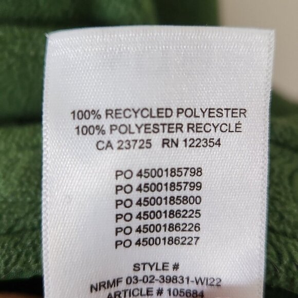 ARITZIA | TNA Cozy Fleece Boyfriend Shirt Button Down Dark Green Sz M - Picture 8 of 8